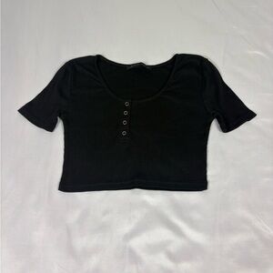 Signature8 Black Crop Top